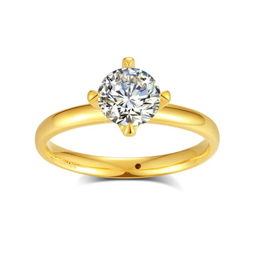 1 Carat Moissanite Diamond Ring
