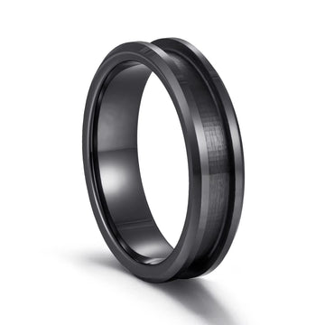 6mm & 8mm Black Ceramic Ring