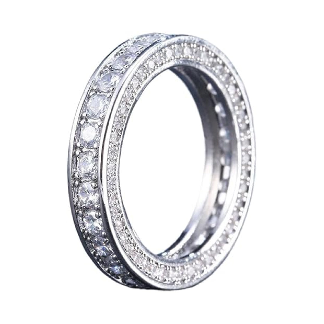 925 Sterling Silve Lab Diamond Ring-Tungsten Ring-Orivon Jewelers