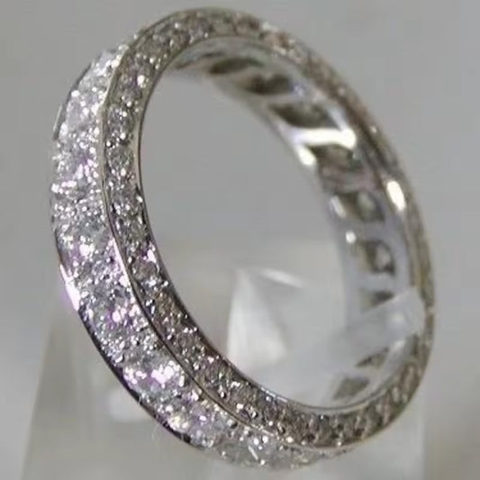 925 Sterling Silve Lab Diamond Ring-Tungsten Ring-Orivon Jewelers