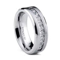 S925 Lab Grown Diamond Sterling Silver Moissanite Ring-Tungsten Ring-Orivon Jewelers