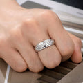 Promise Eternity Ring 925 Sterling Silver-Tungsten Ring-Orivon Jewelers