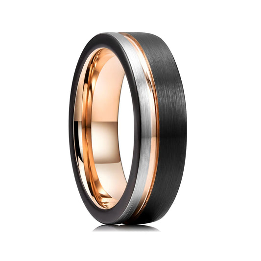 6mm Stylish Durable Wedding Band Tungsten Ring-Tungsten Ring-Orivon Jewelers