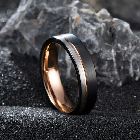 6mm Stylish Durable Wedding Band Tungsten Ring-Tungsten Ring-Orivon Jewelers