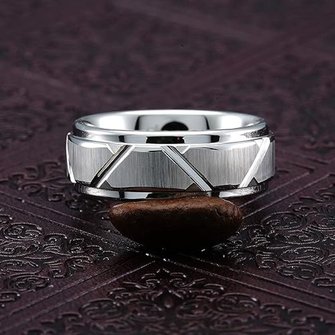 8mm Chase Super Titanium Waterproof Ring-Tungsten Ring-Orivon Jewelers