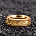 Matte Gold Tungsten Steel Business Ring-Tungsten Ring-Orivon Jewelers