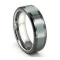 Titanium Kay Tungsten Carbide Meteorite Inlay Ring-Tungsten Ring-Orivon Jewelers