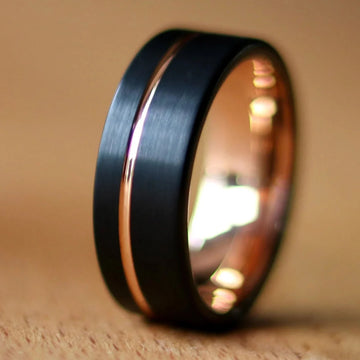 8mm Titanium Tungsten RIng The Legend-Tungsten Ring-Orivon Jewelers