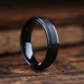 8mm Black Titanium Tungsten Ring-Tungsten Ring-Orivon Jewelers