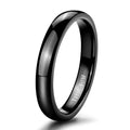 4mm Sleek Black Titanium Ring-Tungsten Ring-Orivon Jewelers