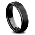 8mm Black Titanium Tungsten Ring-Tungsten Ring-Orivon Jewelers