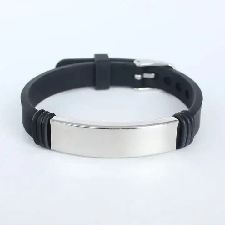 Silicone Name Bracelets for - Custom Name or Logo-Custom Name Bracelet-Orivon Jewelers