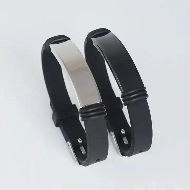 Silicone Name Bracelets for - Custom Name or Logo-Custom Name Bracelet-Orivon Jewelers