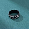 Comfort Fit 18Kt Gold IP Chevron Spearhead Stainless Steel Ring-Rings-Sairahaz Jewelers