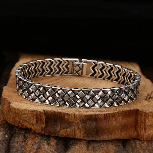 Handmade Braided Vintage Bracelet Style Sterling 925