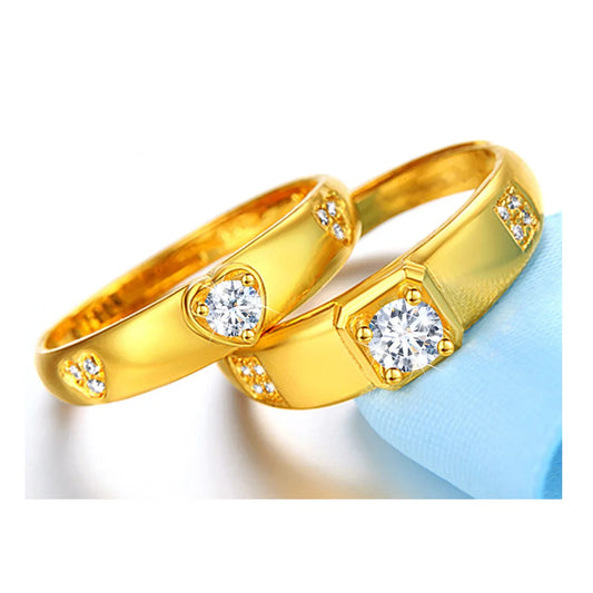 Diamond Wedding Ring Set with Moissanite diamond