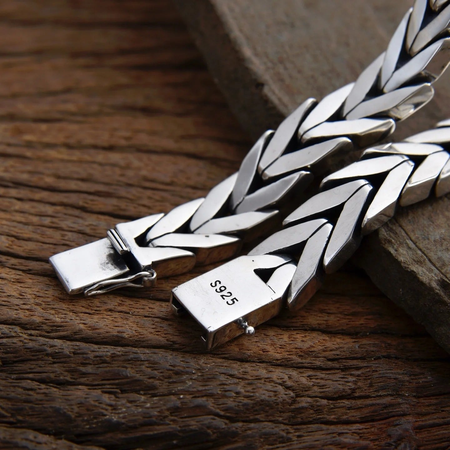 Premuim Handmade Shevron Style Bracelet Sterling 925