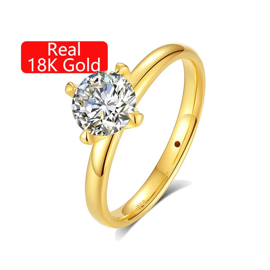1 Carat Moissanite Diamond Ring