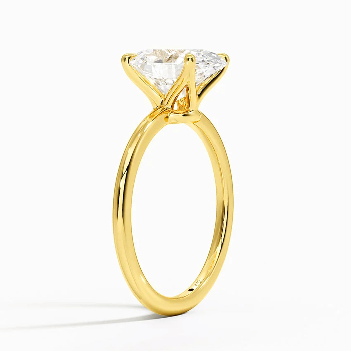 14K Gold Oval Moissanite diamond Rings