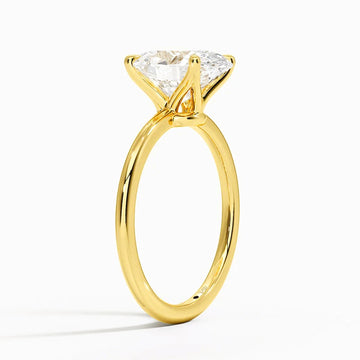14K Gold Oval Moissanite diamond Rings