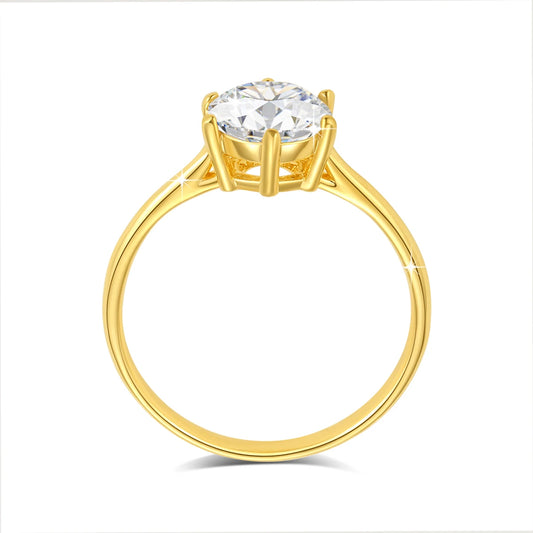 Moissanite Diamond Engagement Rings 14K Gold