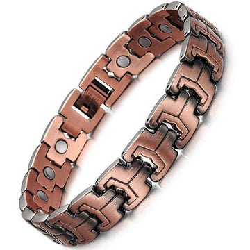 Copper Magnetic Bracelet – Minimal Cuff, Slim Fit