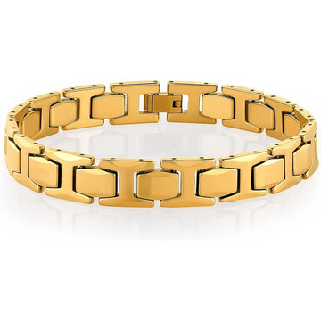 High Polished Gold Premuim Desgin Tungsten Bracelet