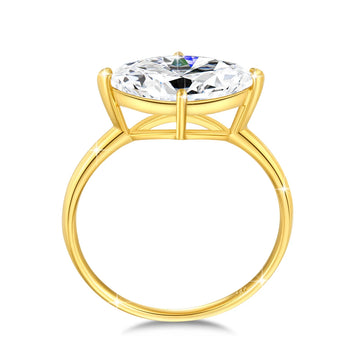 14K Gold Marquise Moissanite diamond Ring