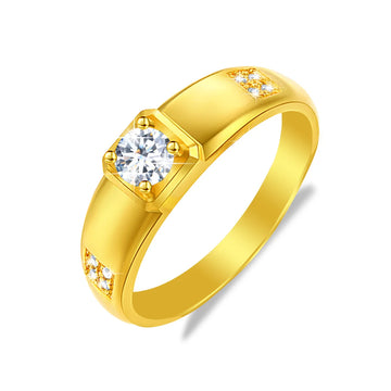 Diamond Wedding Ring Set with Moissanite diamond