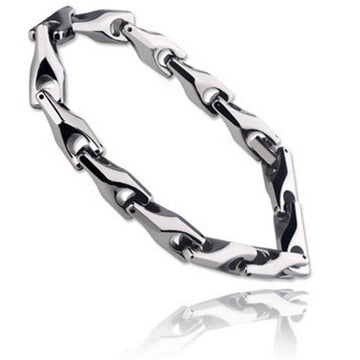 Premuim Silver Wish Bone Tungsten Bracelet
