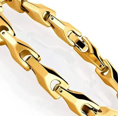 Premuim Gold Wish Bone Tungsten Bracelet
