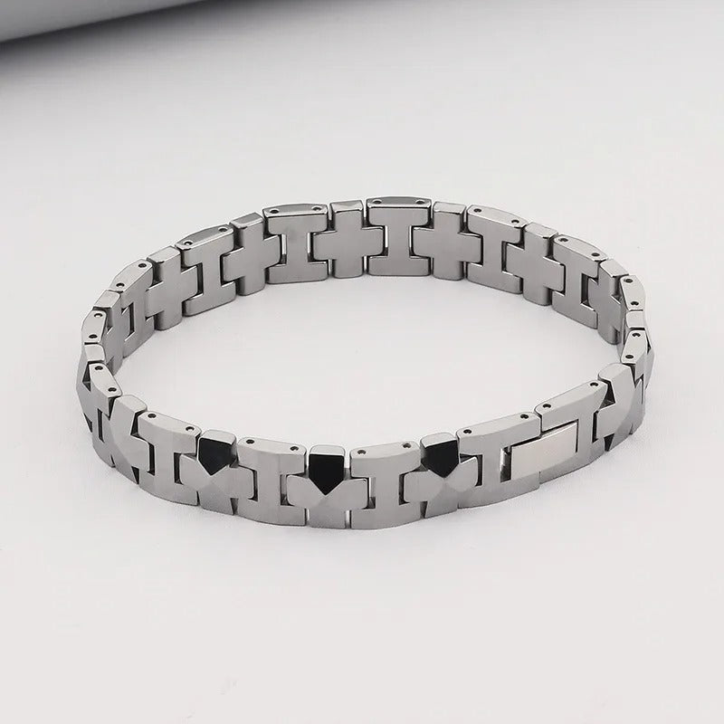 High Polished 3D Desgin Tungsten Bracelet