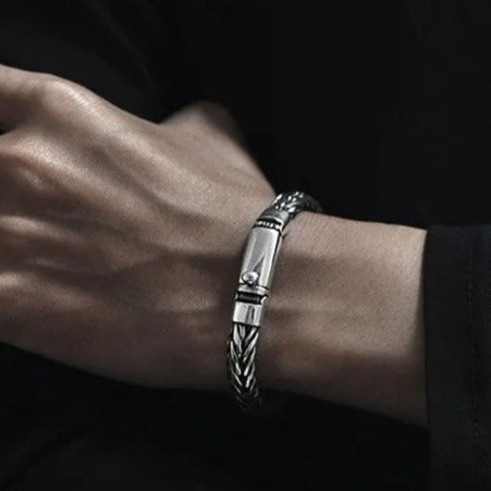 Handmade Woven Vintage Bracelet Style Sterling Silver