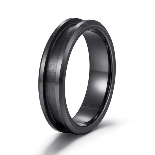 6mm & 8mm Black Ceramic Ring