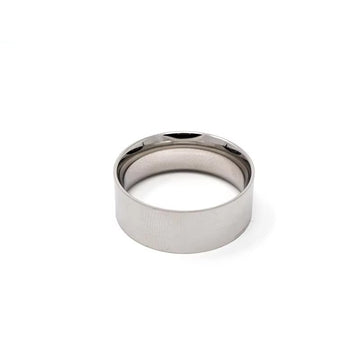 8mm Brushed Titanium Ring Blank for Inlay