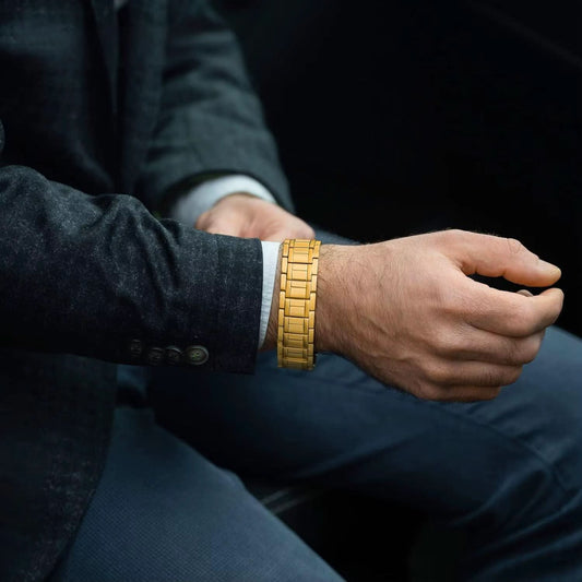 Titanium Steel Magnetic Bracelet - Gold