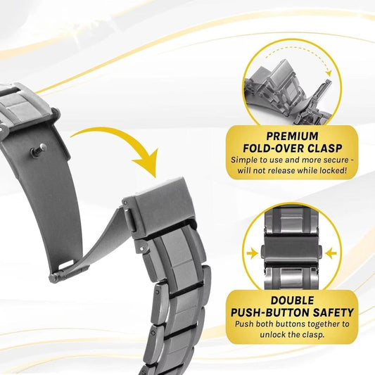 Titanium Steel Magnetic Bracelet - Gray